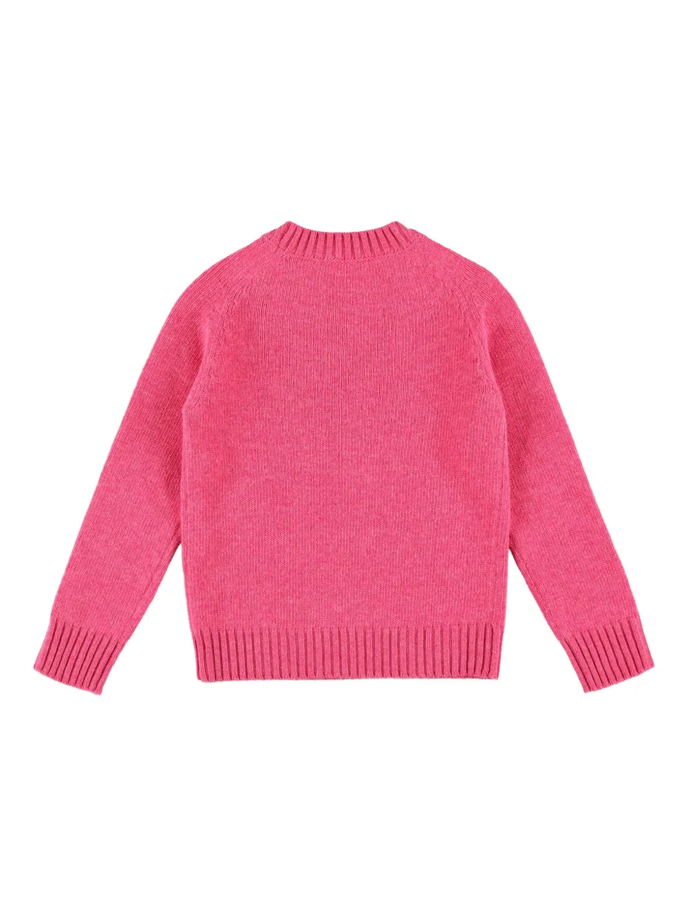Gucci Kids logo-embroidered raglan-sleeve sweater Roze