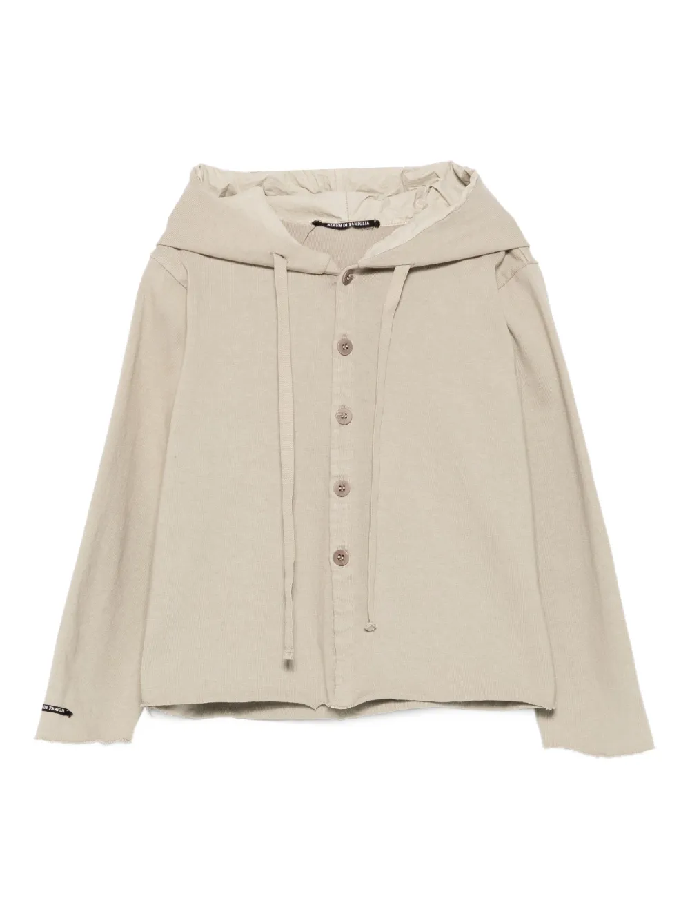 Album Di Famiglia Kids button-up hoodie | Neutrals | Image 1