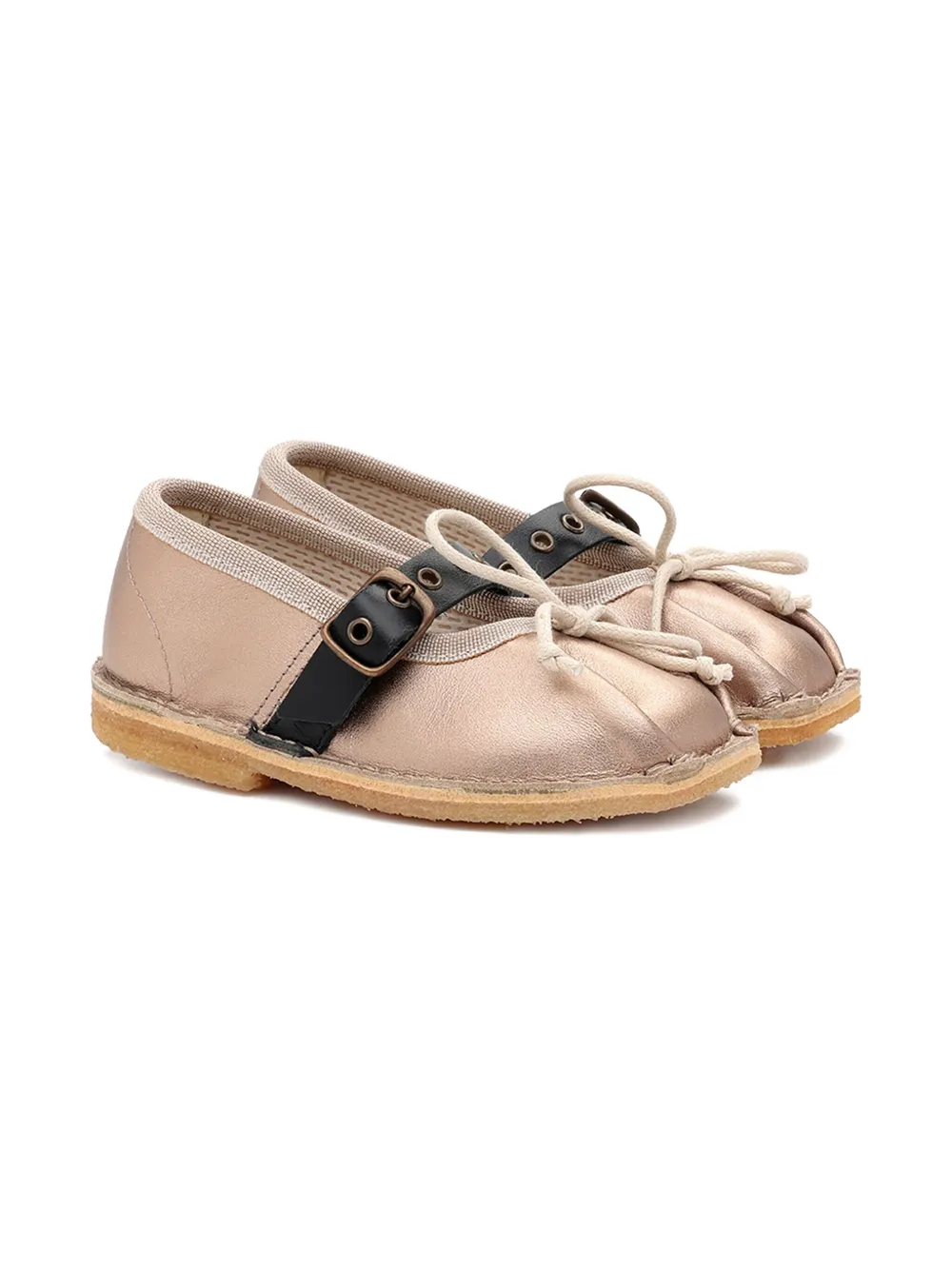 Pèpè buckle-strap ballerina shoes Neutrals