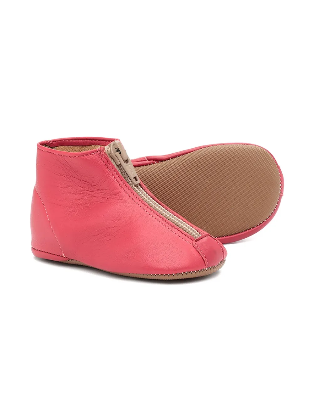 Pèpè Heritage Lucretia zip-front boots Pink