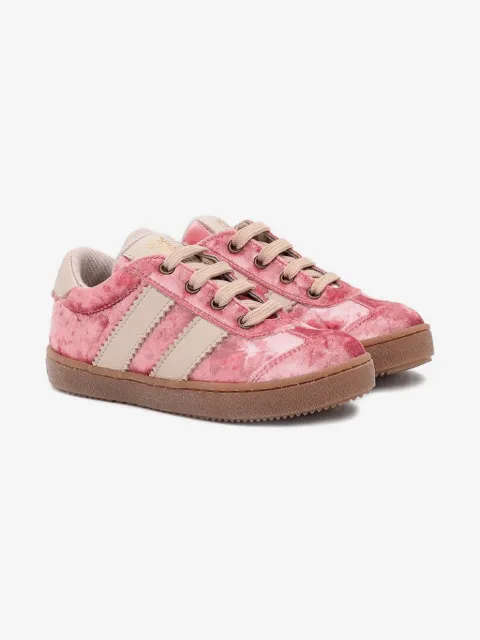 Pèpè velvet side-stripe sneakers