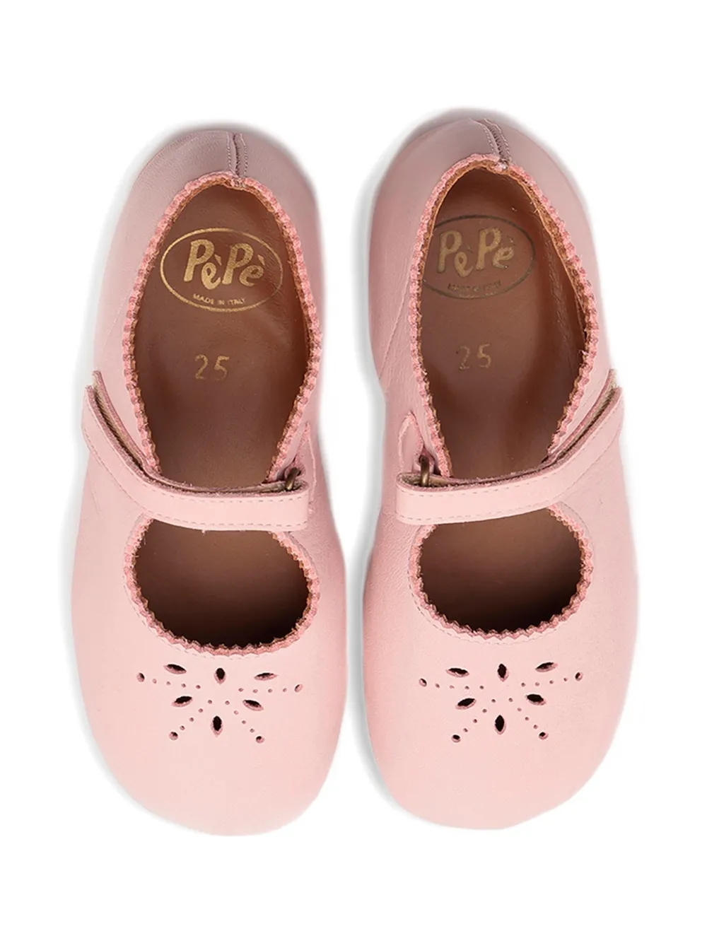 Pèpè leather ballerina shoes Pink