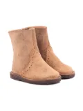 Pèpè Dylan zip-detail brogue boots - Neutrals