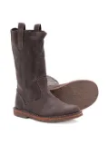 Pèpè Joanne calf-leather pull-on boots - Grey