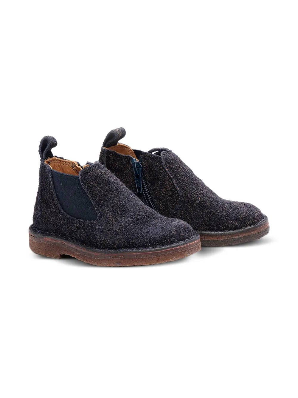 Pèpè zip-fastening suede boots Blue