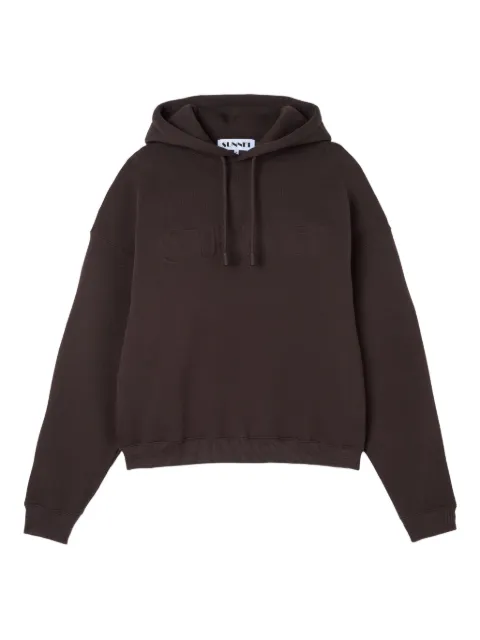 Sunnei hoodie con logo en relieve