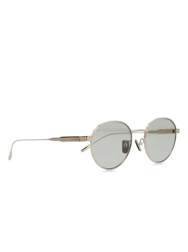 Moncler Eyewear Subtila ラウンドフレーム サングラス | ゴールド