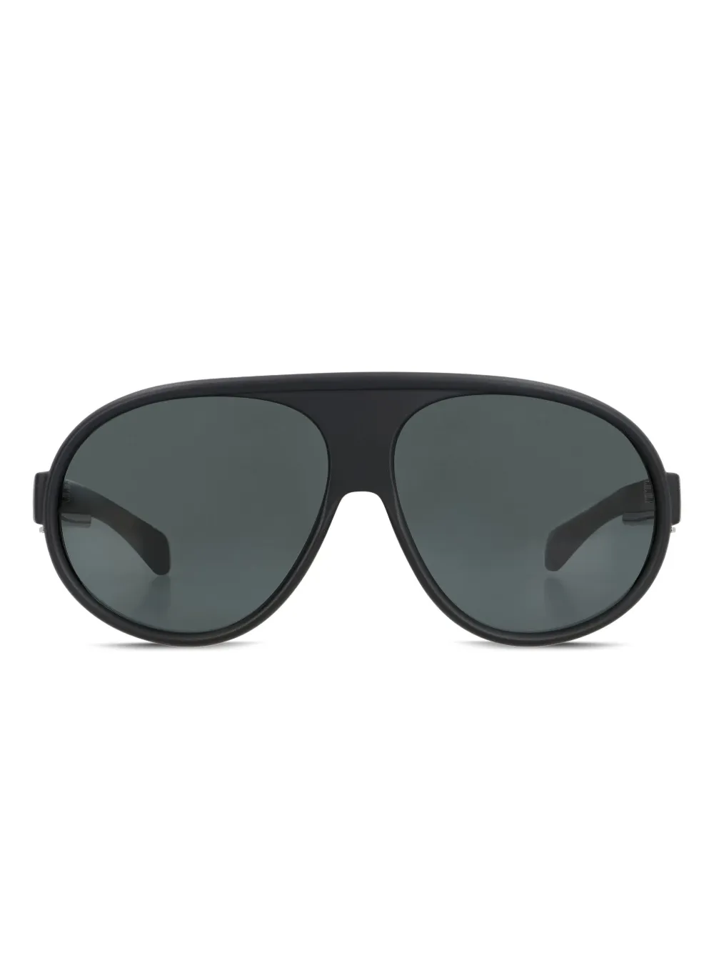 Moncler Zonnebril met oversized montuur Zwart