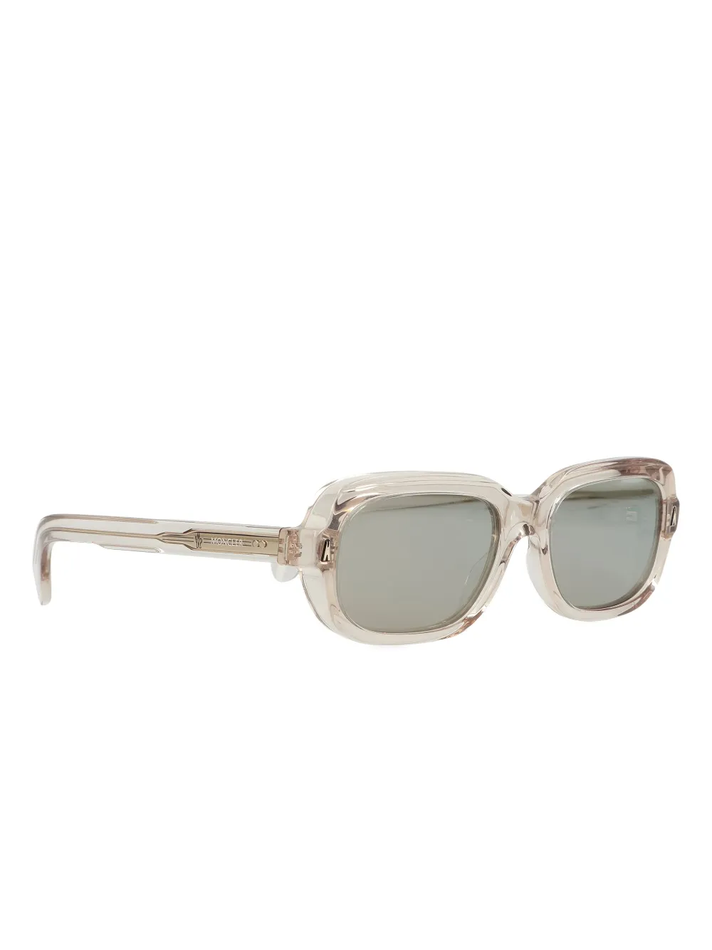 Moncler Suntrap Rectangular frame sunglasses Beige