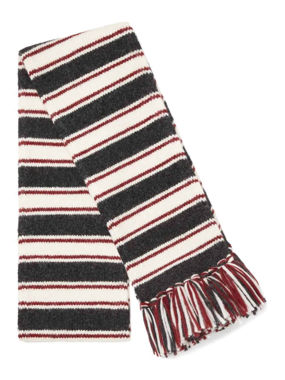 Alanui striped fringed scarf Veelkleurig