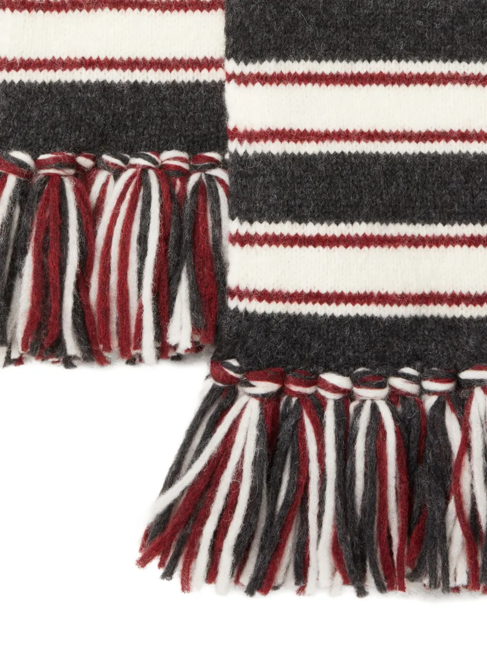 Alanui striped fringed scarf Veelkleurig