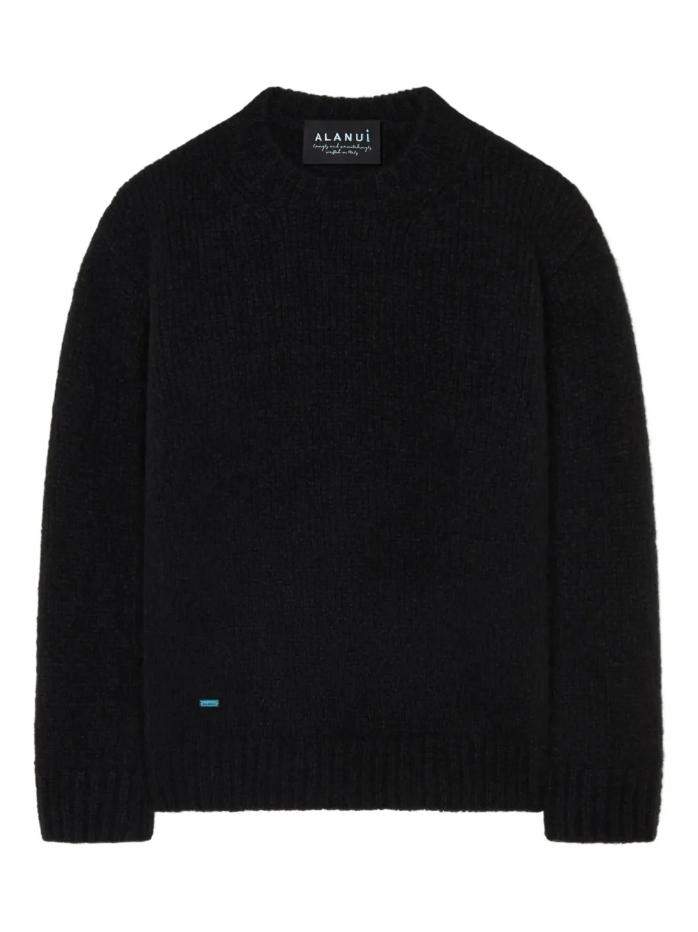ribbed crew-neck sweater
