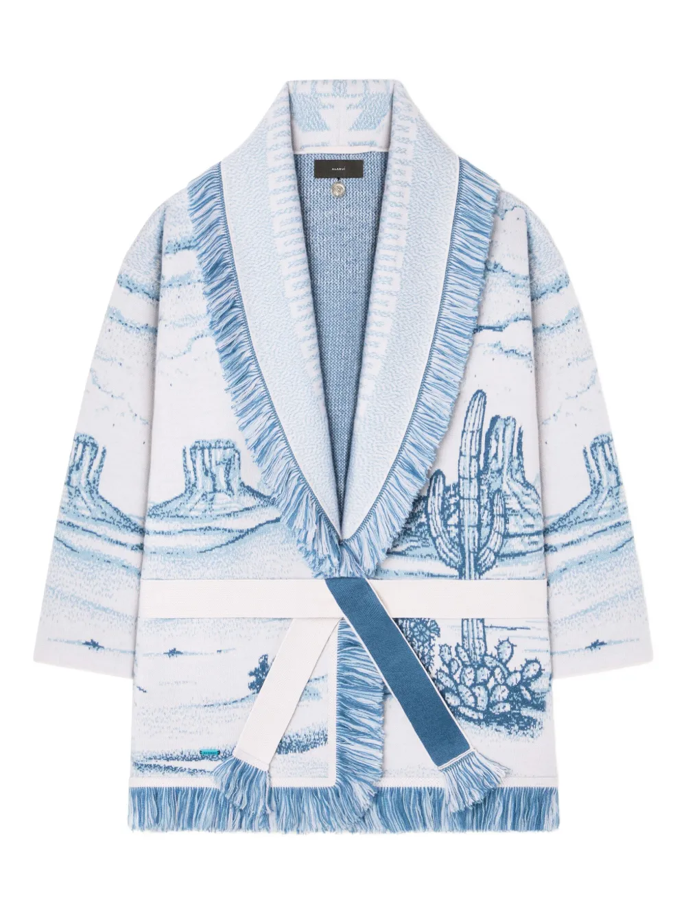 Alanui Silent Rider fringed cardigan Blauw