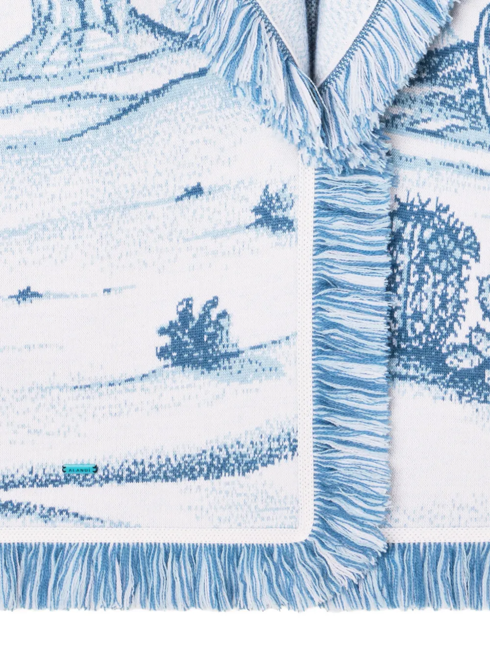 Alanui Silent Rider fringed cardigan Blauw