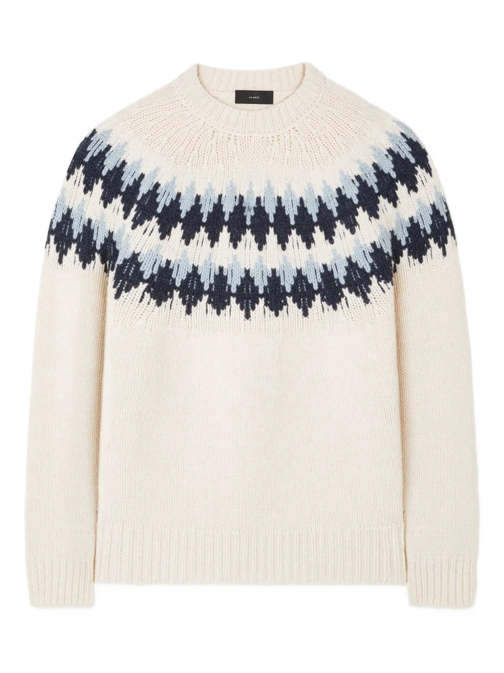 fairisle-pattern crew-neck sweater