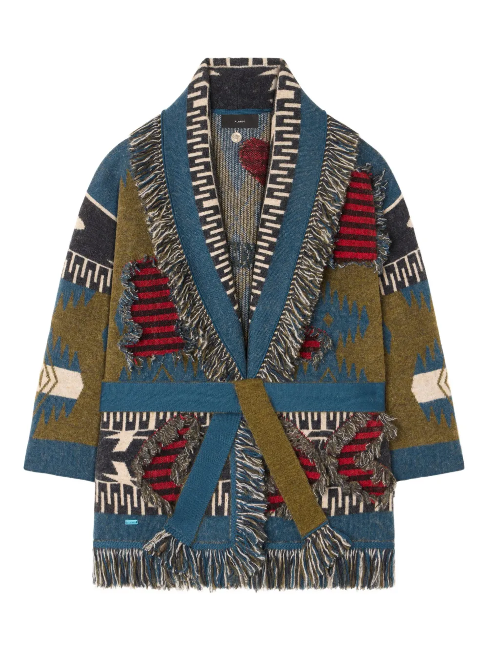 Alanui Grunge Anthem Cardigan In Multi