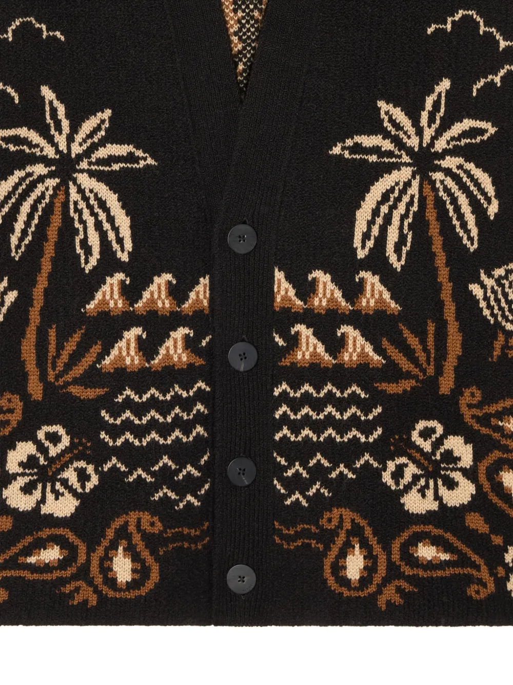 Alanui Glimpse of Eden vest met paisley-print Zwart