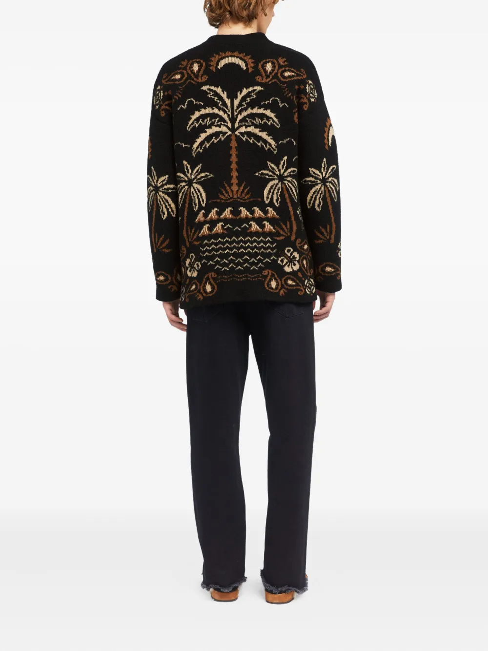 Alanui Glimpse of Eden vest met paisley-print Zwart