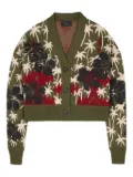 Alanui Hibiscus Bloom cardigan - Green