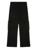 Alanui drawstring knitted trousers - Black