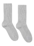 Alanui ribbed cashmere socks - Grey