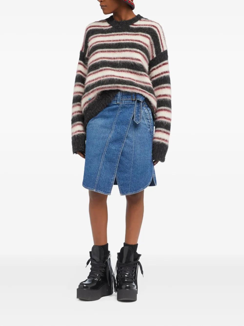 Alanui Striped-pattern Sweater In Multi