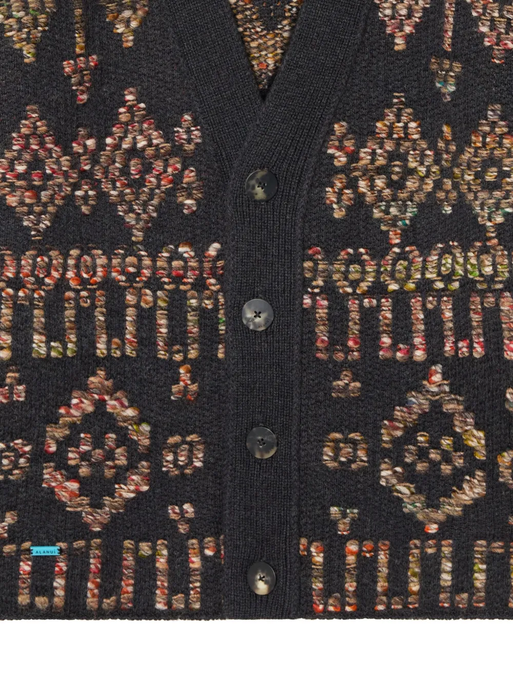Alanui Grunge Beat vest met patroon Zwart
