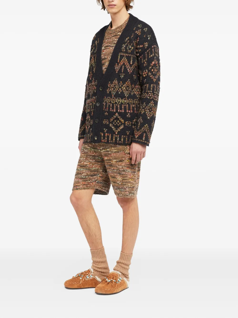 Alanui Grunge Beat vest met patroon Zwart