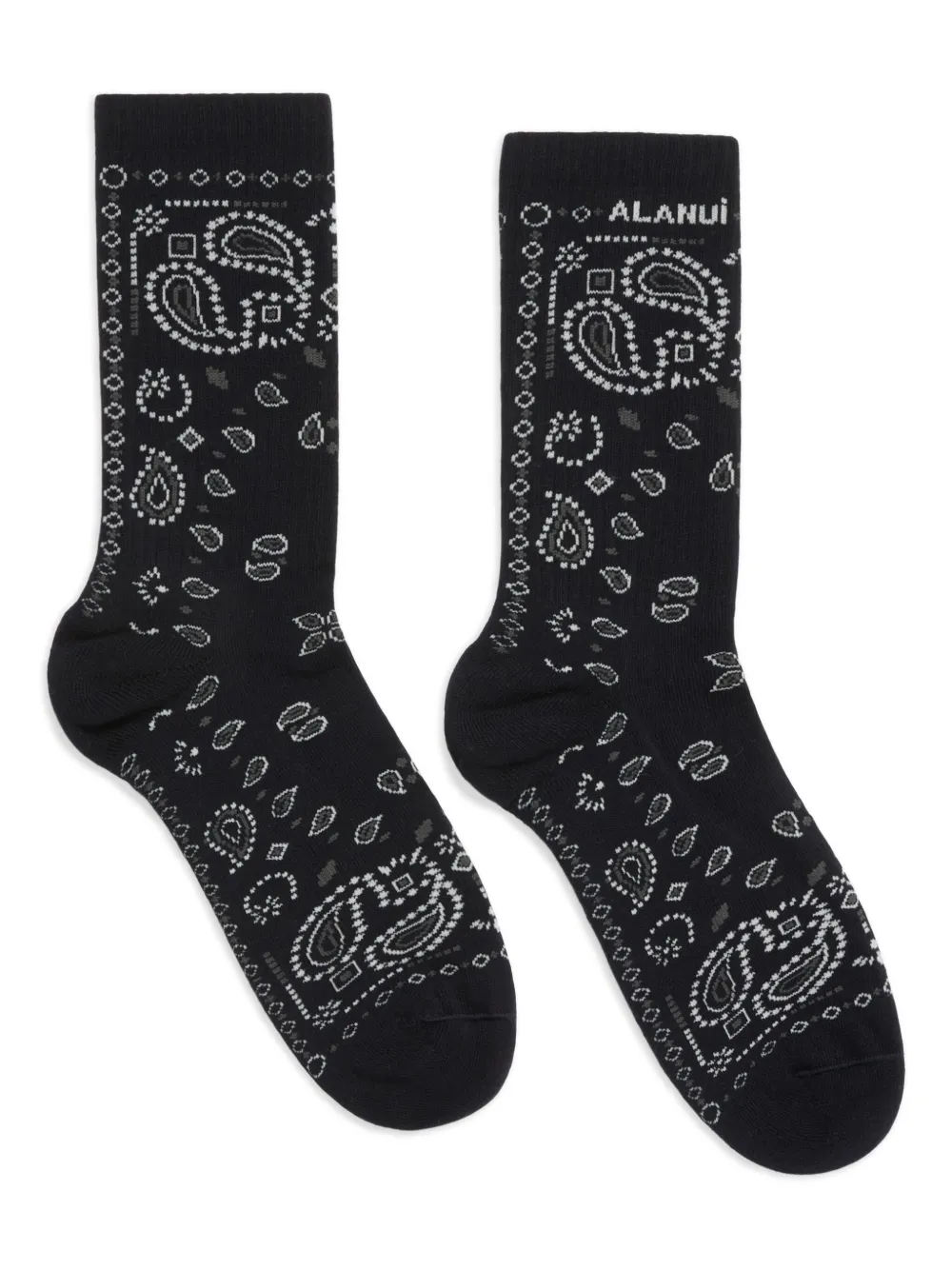 bandana-intarsia socks