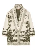 Alanui palm-tree fringe cardigan - Neutrals