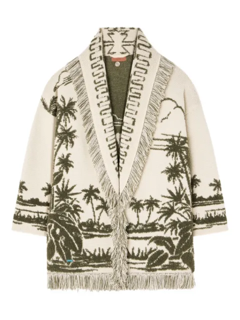 Alanui palm-tree fringe cardigan