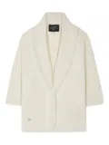 Alanui Finest fringed shawl-collar cardigan - White