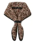 Alanui knitted wool foulard - Black