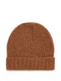 Alanui knitted cashmere-blend beanie - Brown