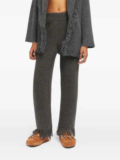 Alanui pantalones tejidos con flecos