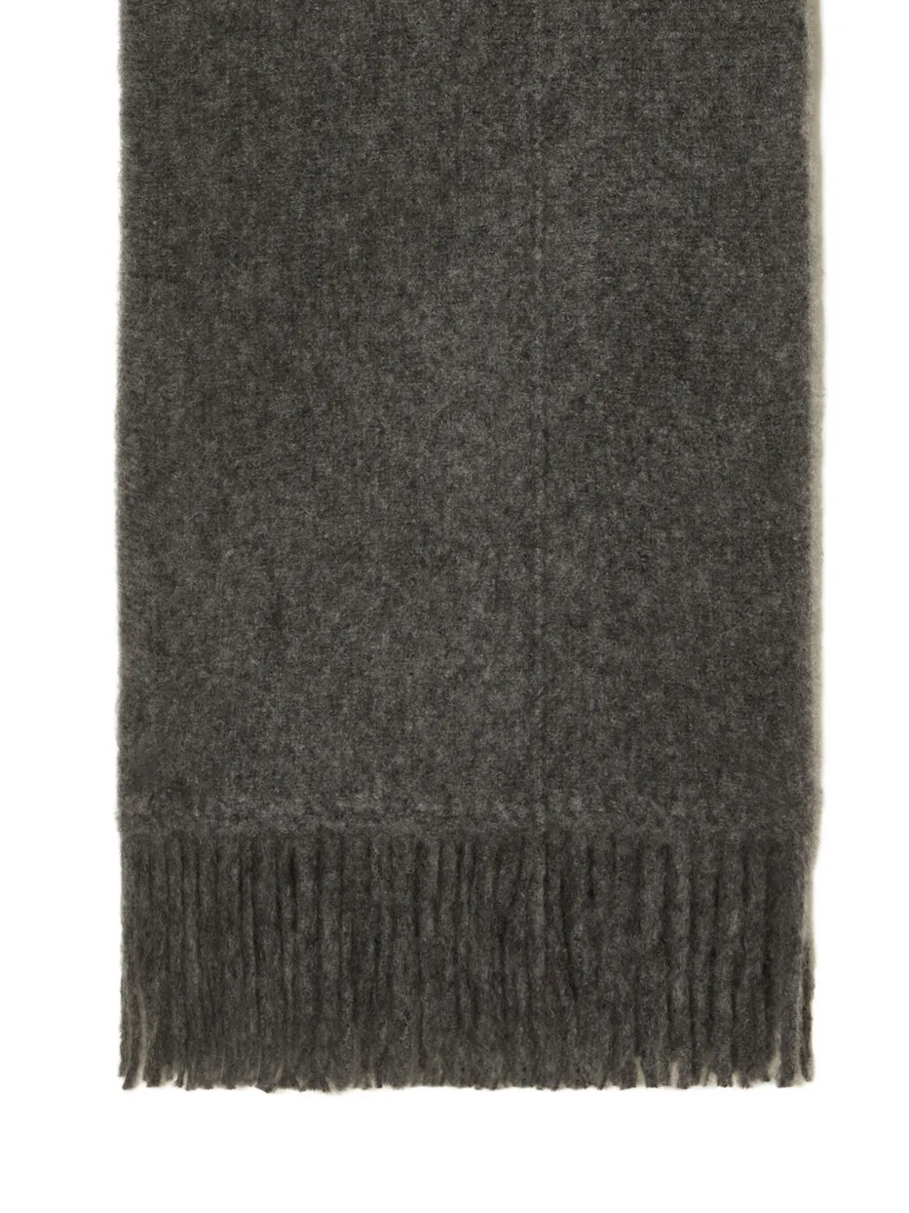 Alanui fringed knitted trousers Grijs