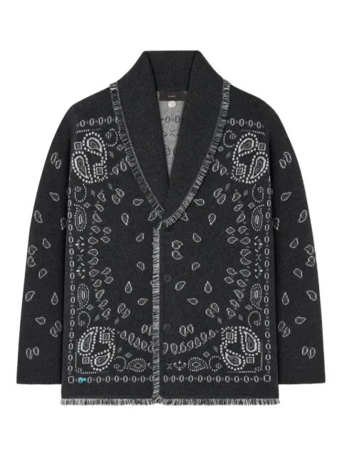 Alanui paisley-jacquard cardigan