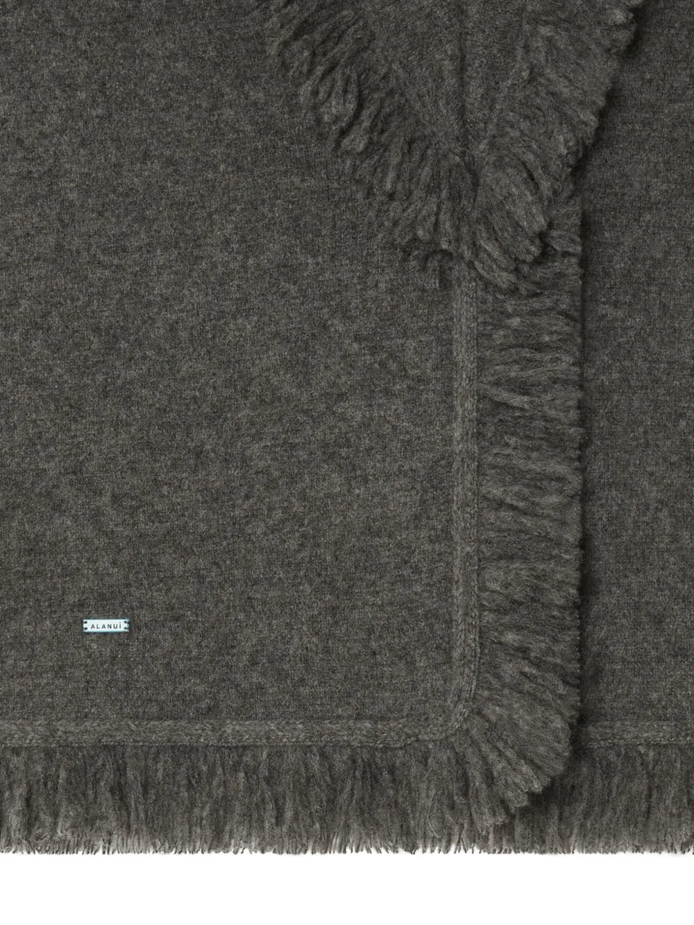 Alanui Finest fringed shawl-collar cardigan Grijs