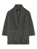 Alanui Finest fringed shawl-collar cardigan - Grey