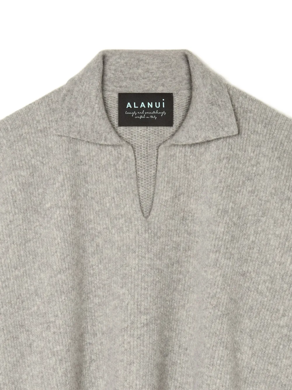 Alanui Geribbelde polotop Grijs