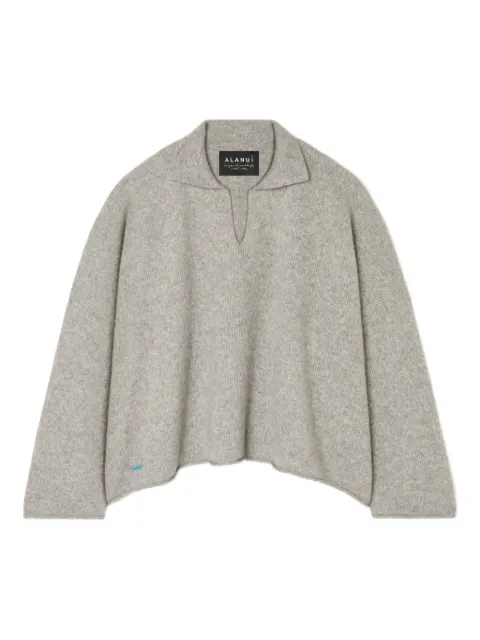 Alanui ribbed polo neck top