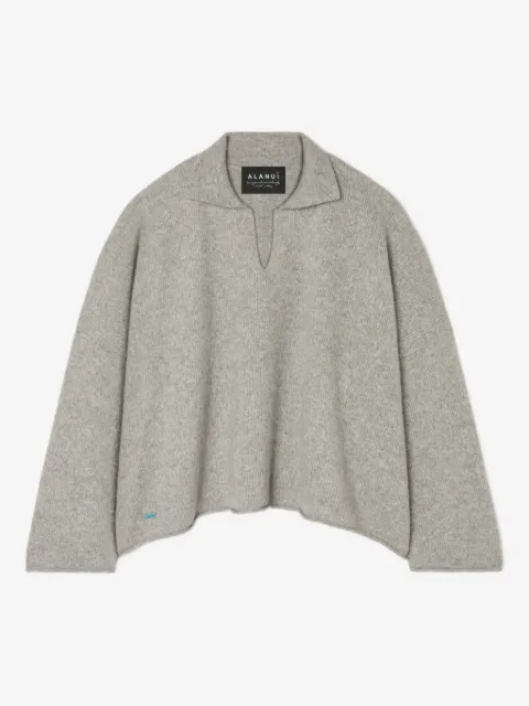 Alanui ribbed polo neck top