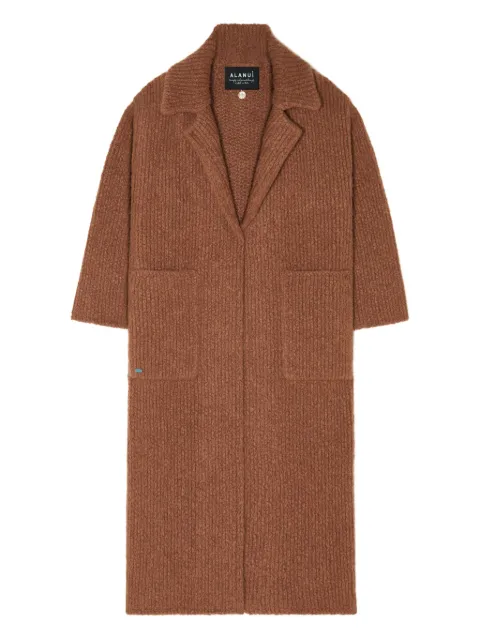 Alanui ribbed belted coat
