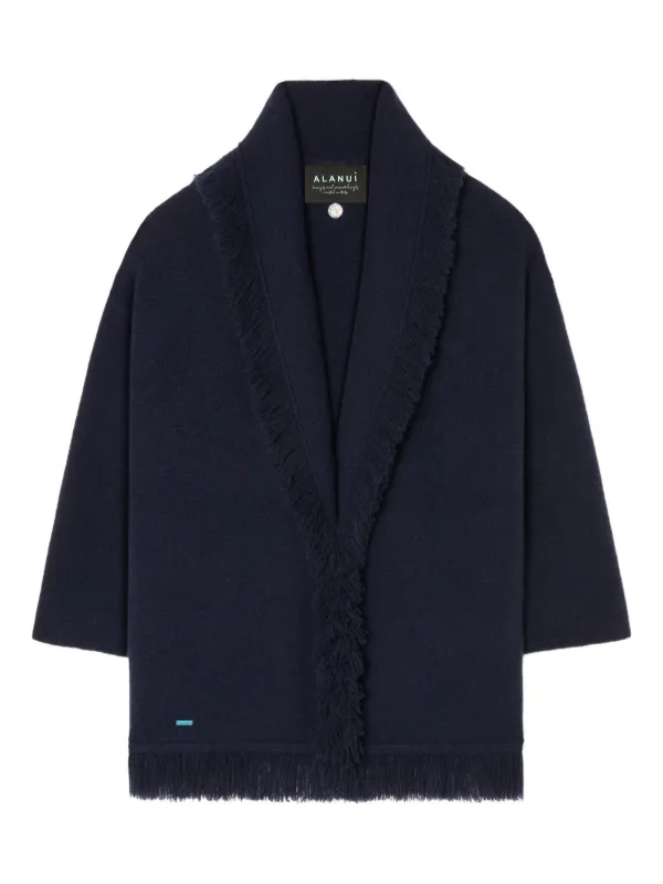 ALANUI/アラヌイ　フリンジニットカーディガン Alanui フリンジ カーディガン | ブルー | FARFETCH JP
