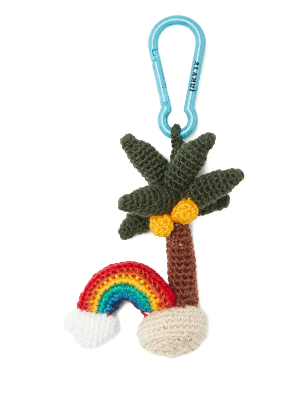 palm-tree rainbow keyring