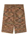 Alanui Grunge Beat knitted shorts - Brown