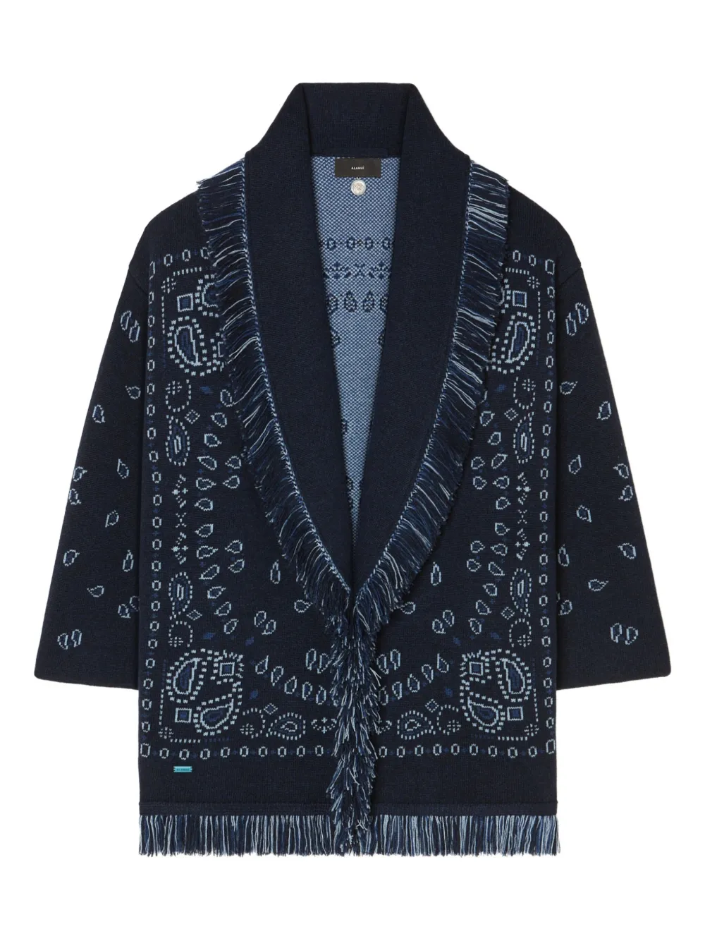 Alanui Jas met franje en paisley-jacquard Blauw