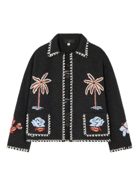 Alanui embroidered chain-trimmed jacket