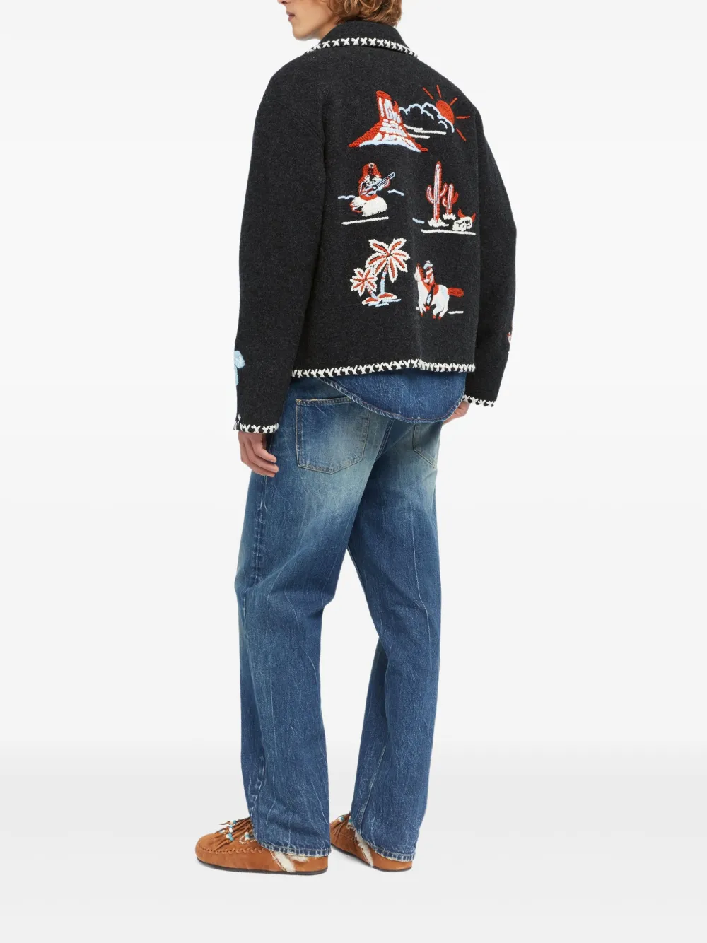 Alanui Jack met geborduurde ketting afwerking Zwart