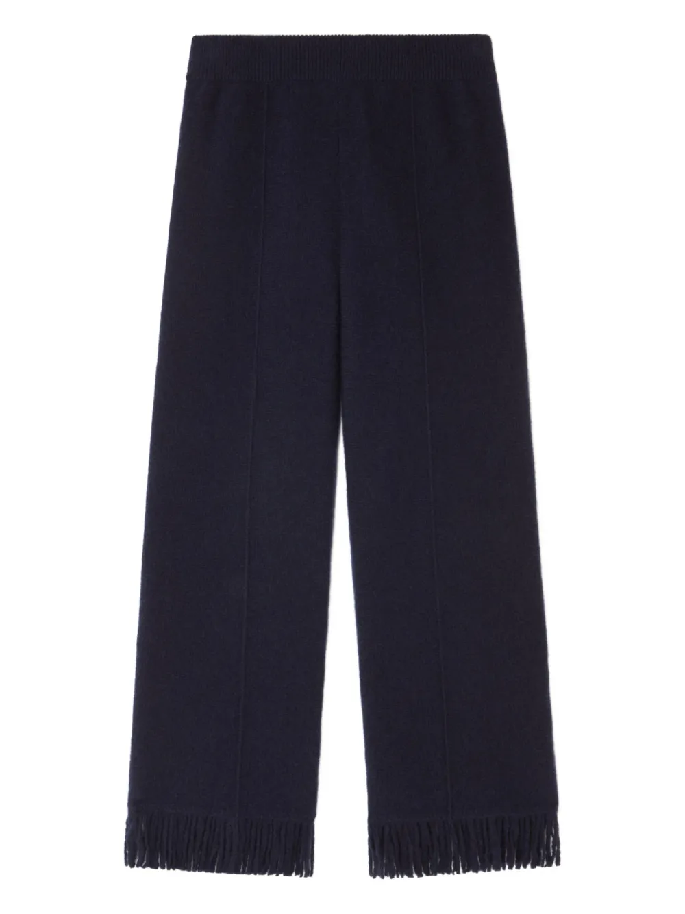Alanui fringe-detail trousers Blauw